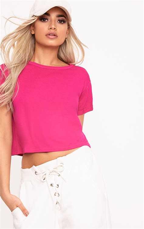 celine pink crop top|SHIRTS AND TOPS WOMEN .